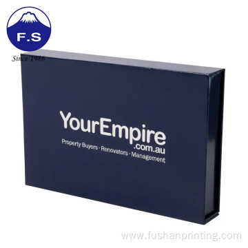 Custom label logo cardboard gift magnetic flap box